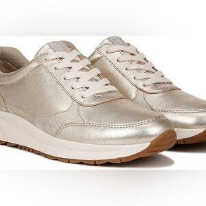 Naturalizer Shaye Gold Metallic Sneakers